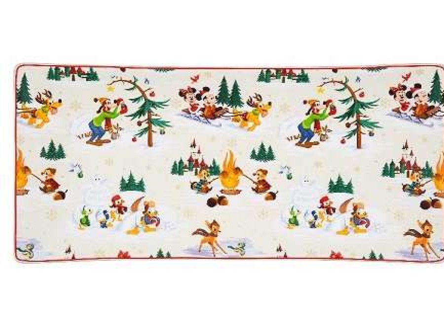 More Christmas Items * | Budget Outlet Disney Holiday Tray Happy Holidays Mickey Mouse And Friends