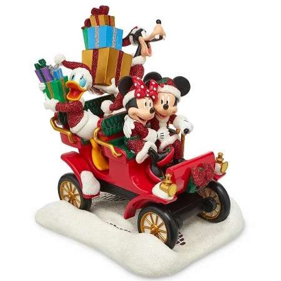 More Christmas Items * | Discount Wholesale Disney Christmas Figure Santa Mickey And Friends Car