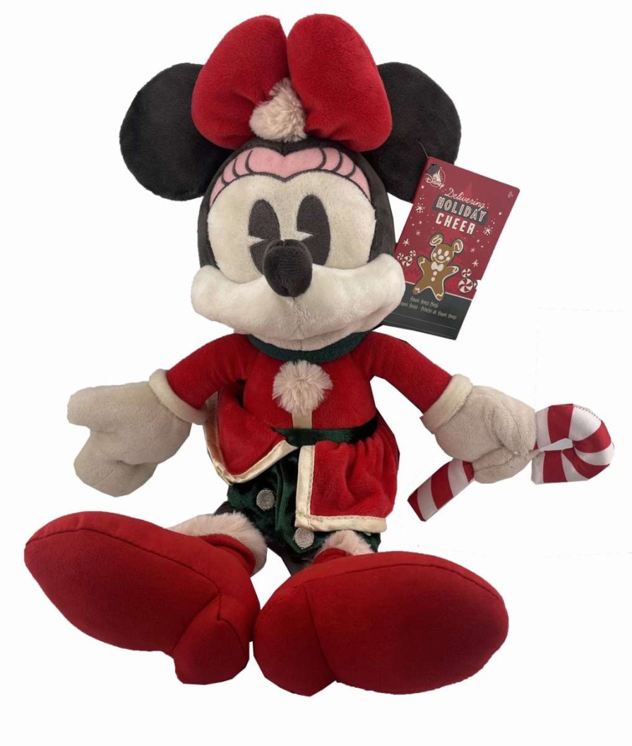 More Christmas Items * | Cheapest Flash Sale Disney Holiday Plush 2022 Santa Minnie Mouse 15