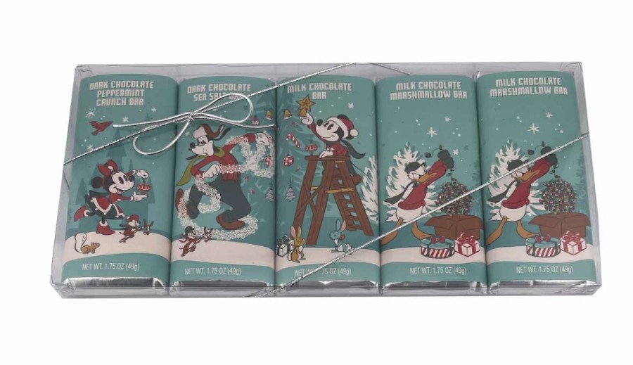 Holiday Treats * | Deals Buy Disney Chocolate Candy Bars 2022 Holiday Mickey & Friends