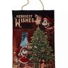 More Christmas Items * | Coupon Deals Disney Holiday Wall Hanging Mickey & Minnie Tapestry Light Up