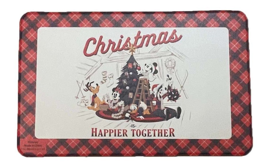 More Christmas Items * | Top 10 New Disney Pet Feeding Mat Christmas Is Happier Together