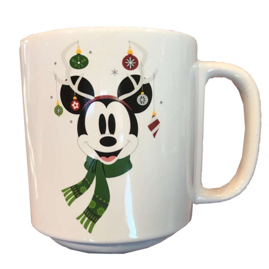 More Christmas Items * | Best Reviews Of Cheapest Disney Coffee Mug Christmas Mickey Mouse Merry And Bright