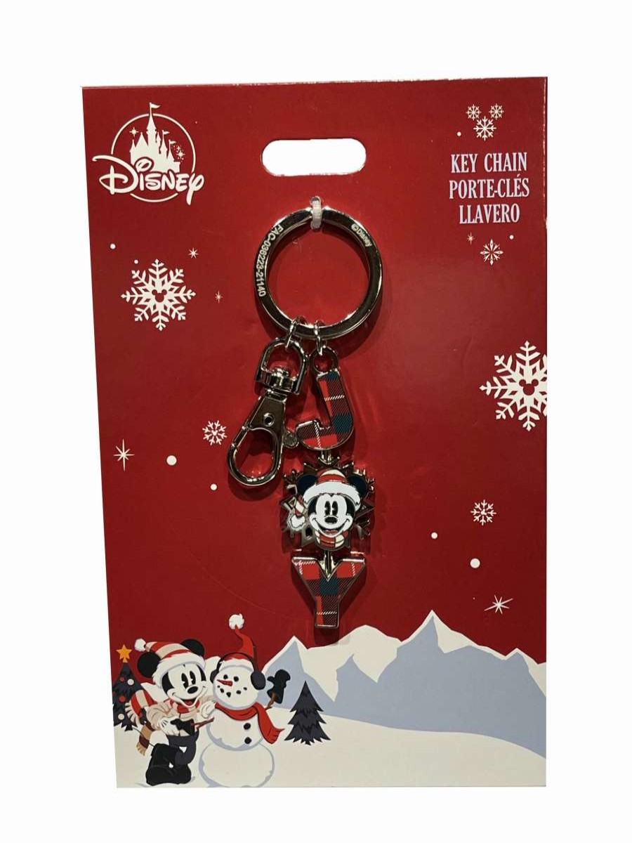 More Christmas Items * | Best Sale Cheap Disney Keychain Holiday Mickey Mouse Joy