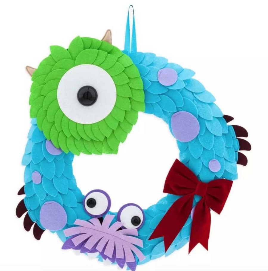 More Christmas Items * | Buy Best Pirce Disney Holiday Wreath Monsters Inc.