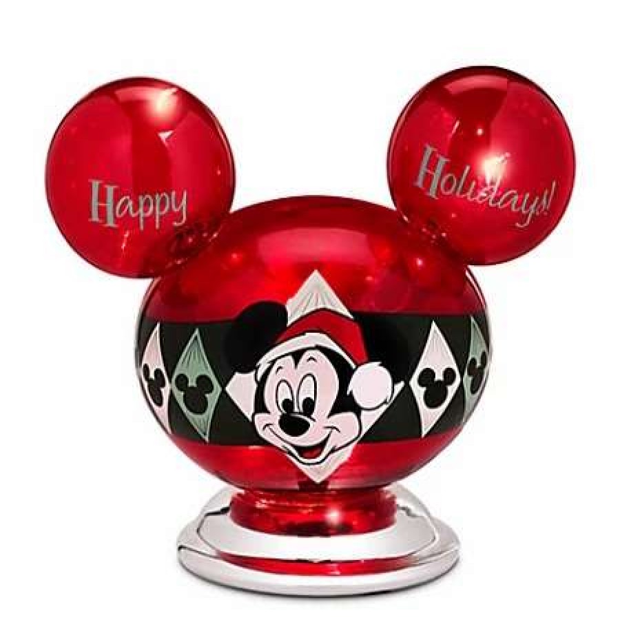 More Christmas Items * | Wholesale Best Sale Disney Christmas Ornament Mickey Mouse Holiday Light-Up