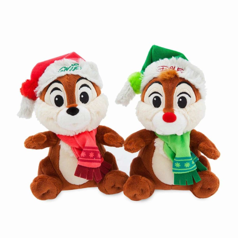 More Christmas Items * | Best Sale Promo Disney Holiday Plush Set Nordic Winter Chip And Dale