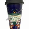 More Christmas Items * | Hot Sale Best Deal Disney Travel Tumbler Epcot 2018 Festival Of The Holidays