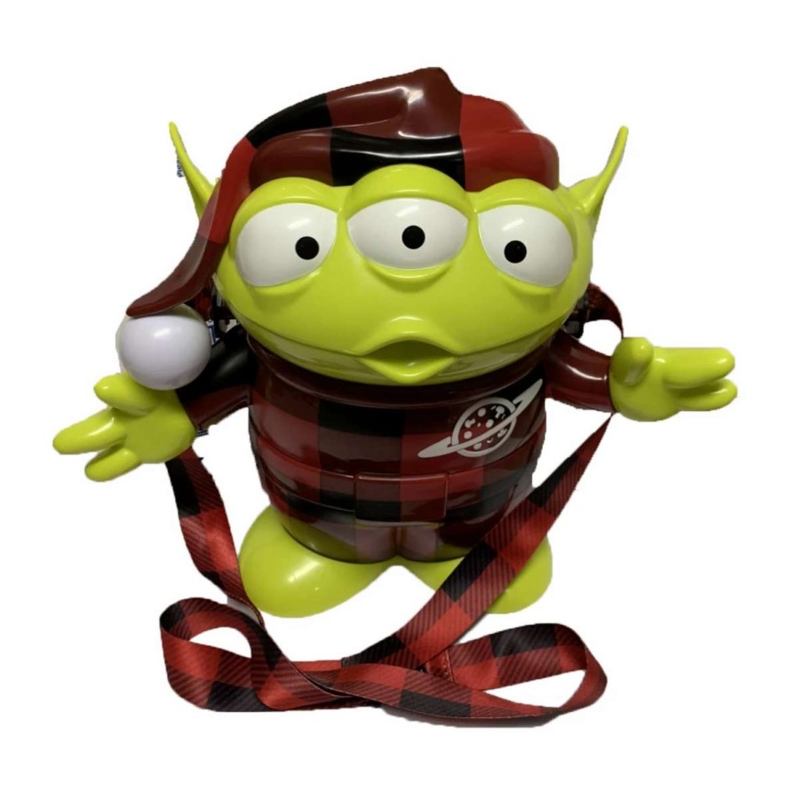 More Christmas Items * | Best Sale Budget Disney Popcorn Bucket 2019 Holiday Toy Story Santa Alien