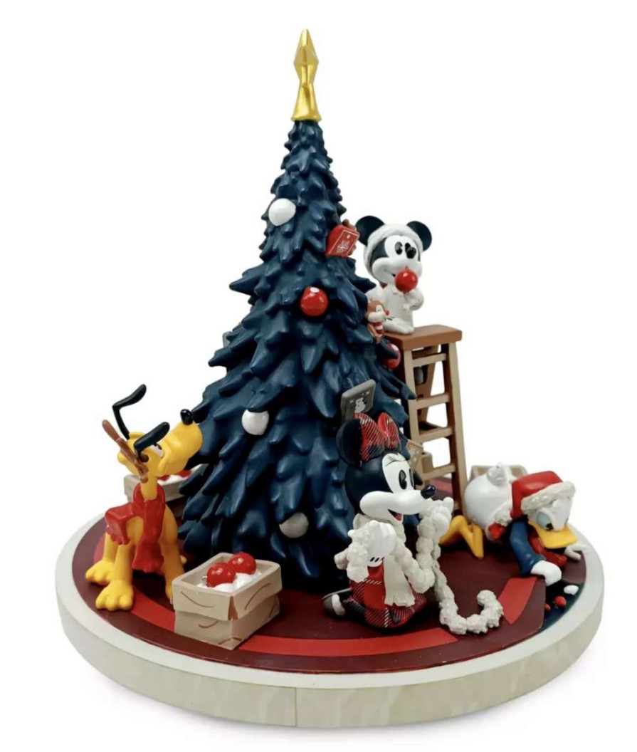 More Christmas Items * | Hot Sale New Disney Musical Figurine Mickey & Friends Decorate Christmas Tree