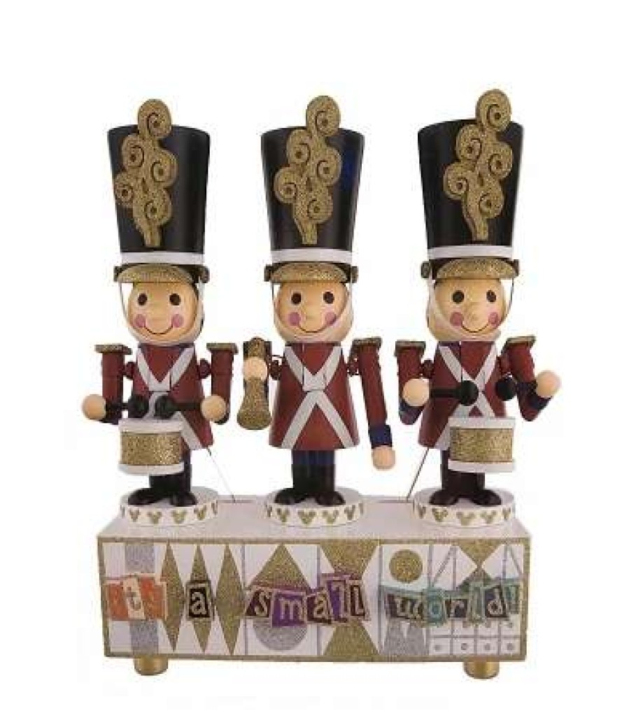 More Christmas Items * | Best Deal Top 10 Disney Figurine Set It'S A Small World Musical Nutcrackers