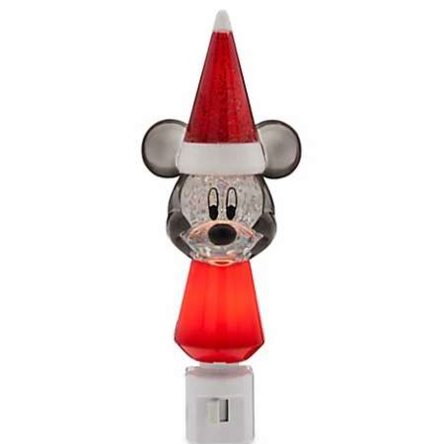 More Christmas Items * | Best Sale Deals Disney Christmas Nightlight Santa Mickey Mouse Light Up