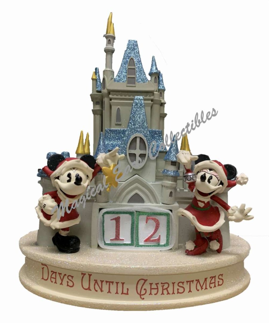 More Christmas Items * | Brand New Buy Disney Christmas Countdown Calendar Mickey & Minnie Castle