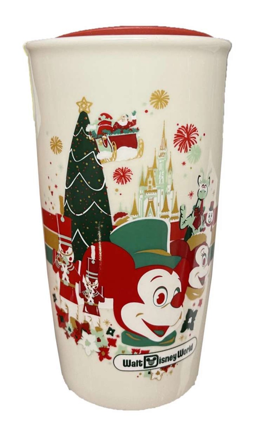 More Christmas Items * | Hot Sale Best Sale Disney Starbucks Travel Tumbler 50Th Anniversary Vault Holiday