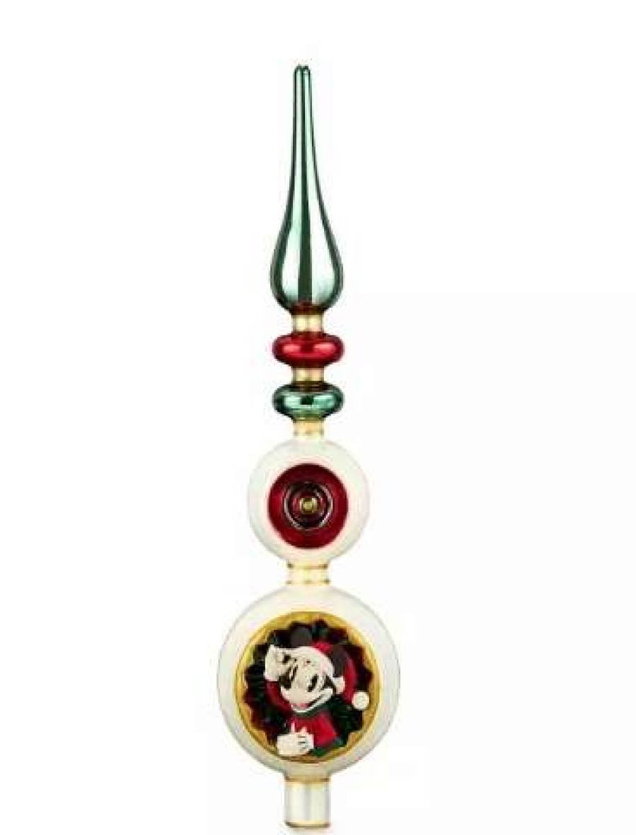 More Christmas Items * | Budget Hot Sale Disney Tree Topper Mickey And Minnie Mouse