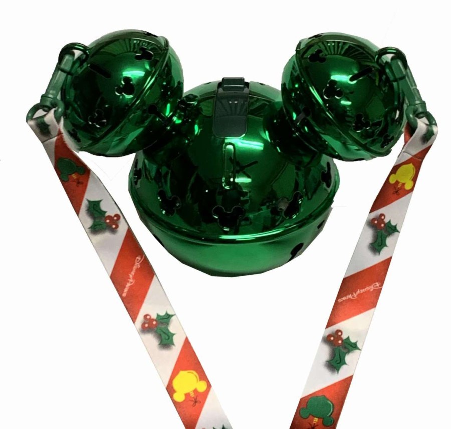 More Christmas Items * | Coupon Best Sale Disney Holiday Sipper Mickey Jingle Bell Sipper Light Up Green