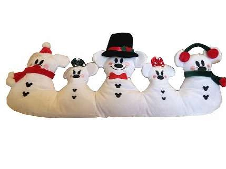 More Christmas Items * | Best Reviews Of Best Deal Disney Door Drafter Christmas Santa Mickey Mouse Snowmen