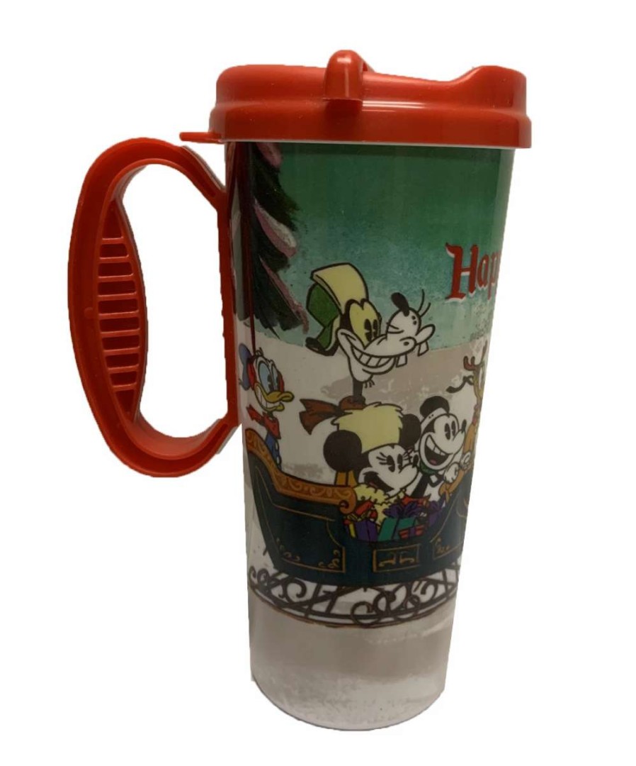 More Christmas Items * | Best Sale New Disney Resort Travel Mug 2019 Holidays Mickey And Friends