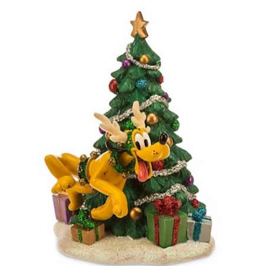 More Christmas Items * | Best Reviews Of New Disney Christmas Figurine Pluto As Reindeer