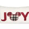 More Christmas Items * | Best Pirce Cheapest Disney Holiday Pillow Mickey Mouse Icon Joy