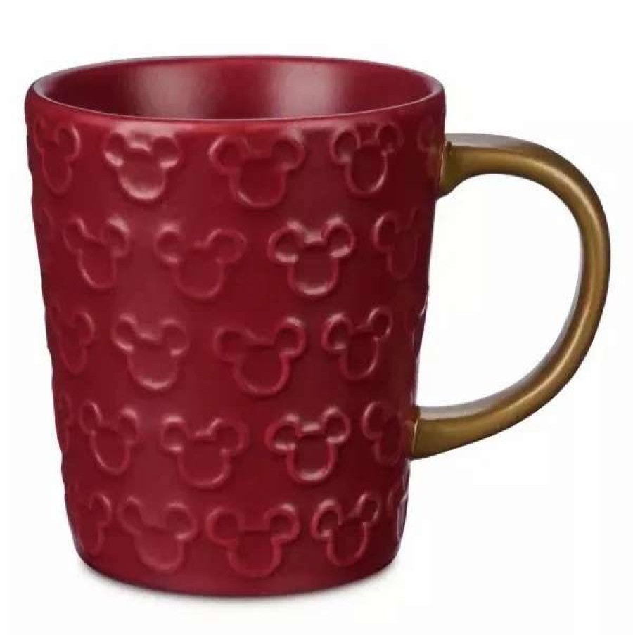 More Christmas Items * | Outlet Cheap Disney Coffee Mug Holiday Mickey Mouse Red