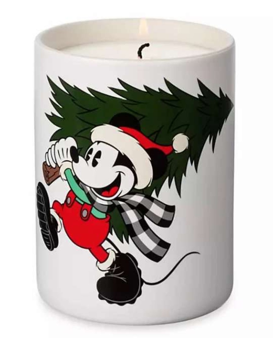 More Christmas Items * | Best Deal Best Pirce Disney Holiday Candle Farmhouse Mickey Mouse