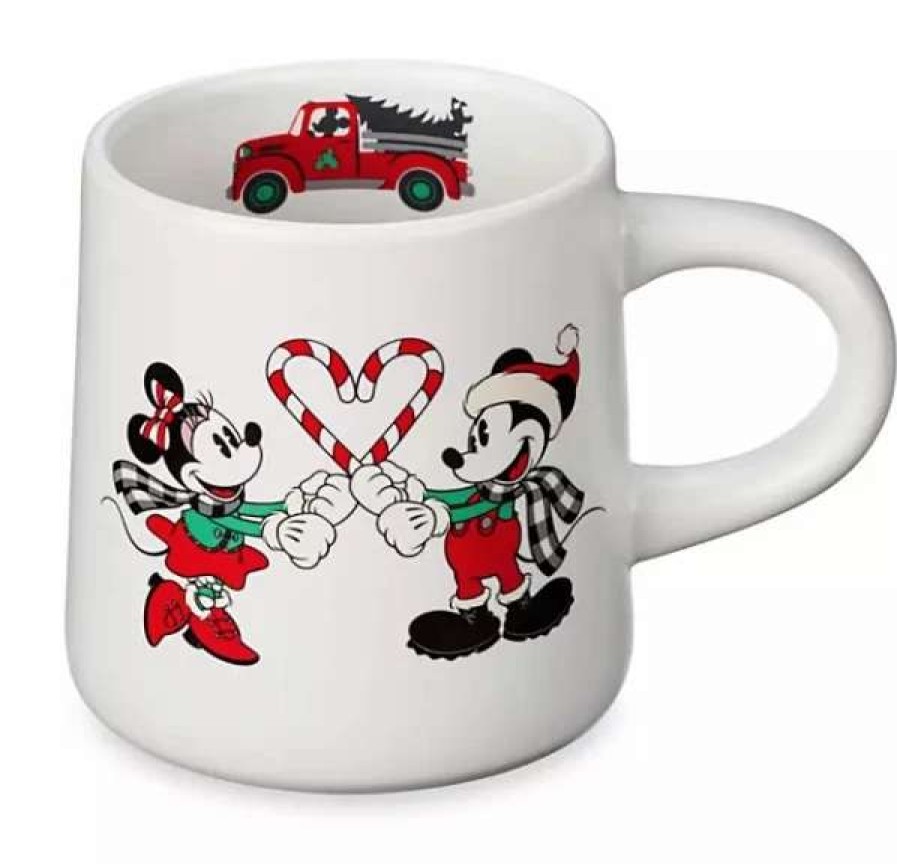 More Christmas Items * | Coupon Top 10 Disney Holiday Mug Farmhouse Mickey And Minnie