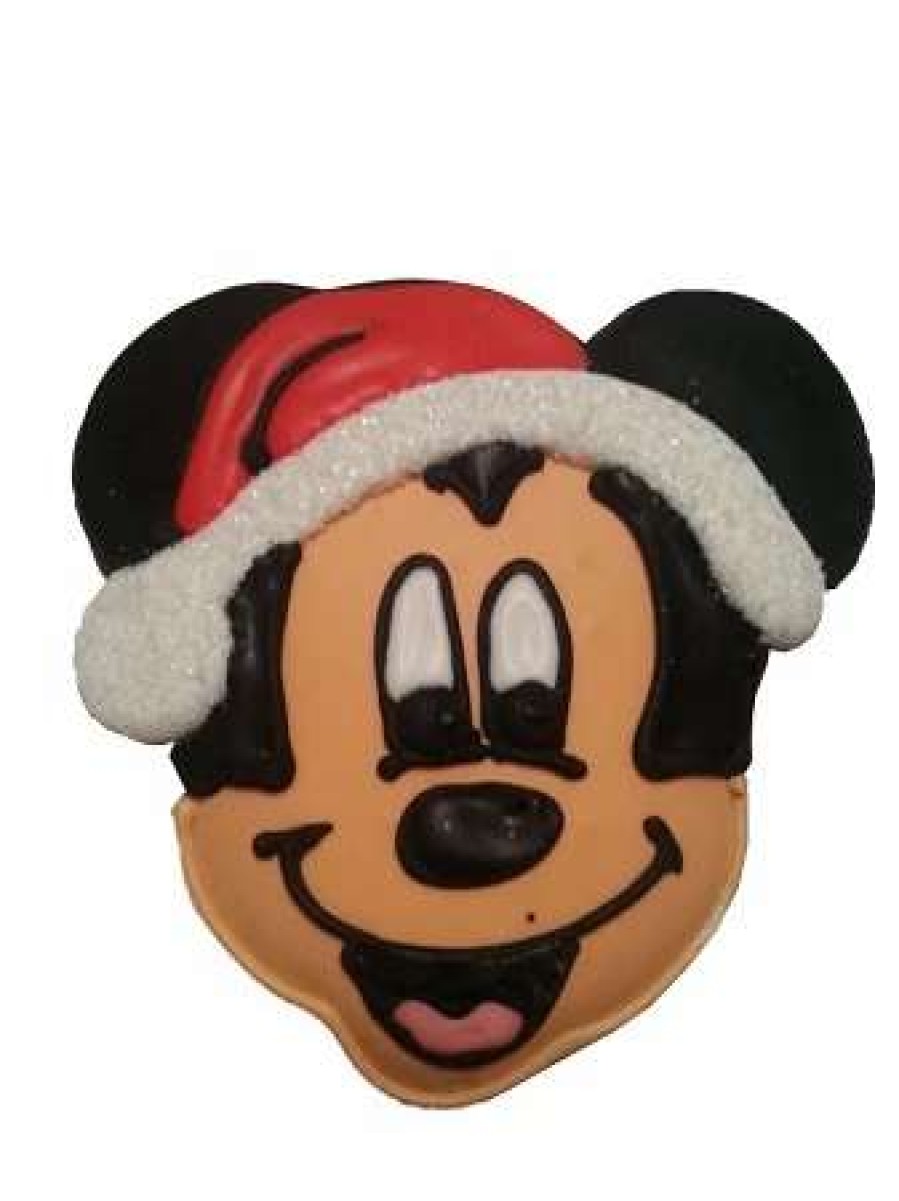 Holiday Treats * | Top 10 Flash Sale Disney Parks Cookie Gingerbread Cookie Santa Mickey Mouse