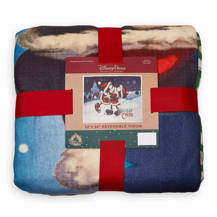 More Christmas Items * | Brand New Hot Sale Disney Throw Blanket Turn Of The Century Mickey And Minnie Mouse