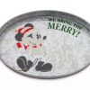 More Christmas Items * | Best Deal Brand New Disney Holiday Serving Tray Walt'S Holiday Lodge Santa Mickey