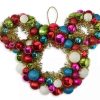 More Christmas Items * | Best Sale Buy Disney Holiday Wreath Mickey Mouse Icon Tinsel And Ornament