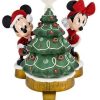 More Christmas Items * | Promo Brand New Disney Stocking Holder Santa Mickey And Minnie Mouse With Tree