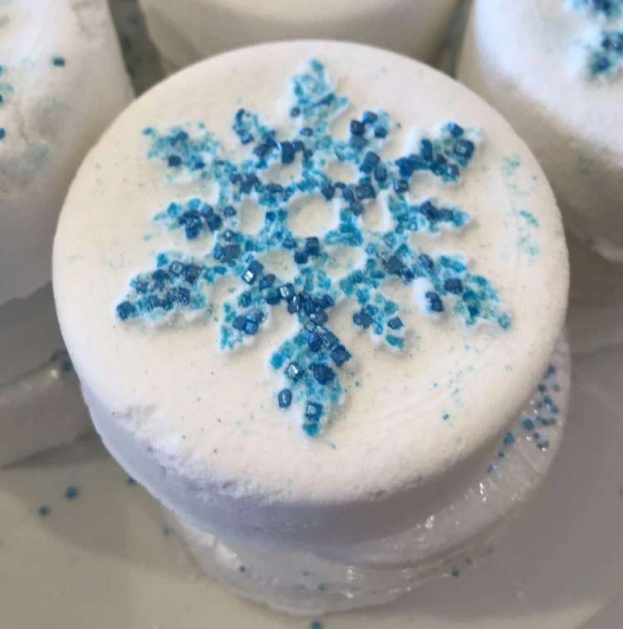 More Christmas Items * | Budget New Disney Basin Bath Bomb Snowflakes Let It Snow