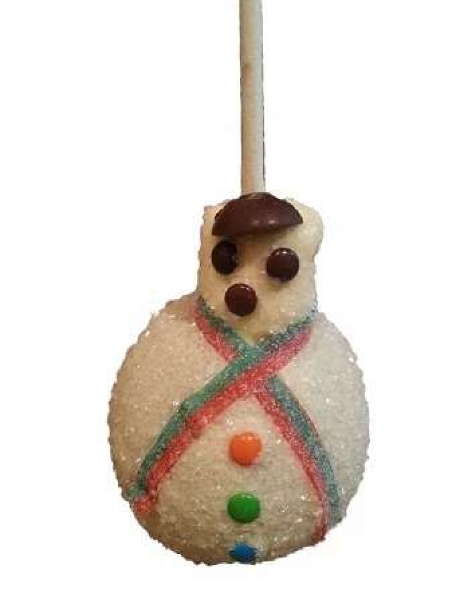 Holiday Treats * | Cheap Cheapest Disney Goofy Candy Co Caramel Apple Christmas Snowman