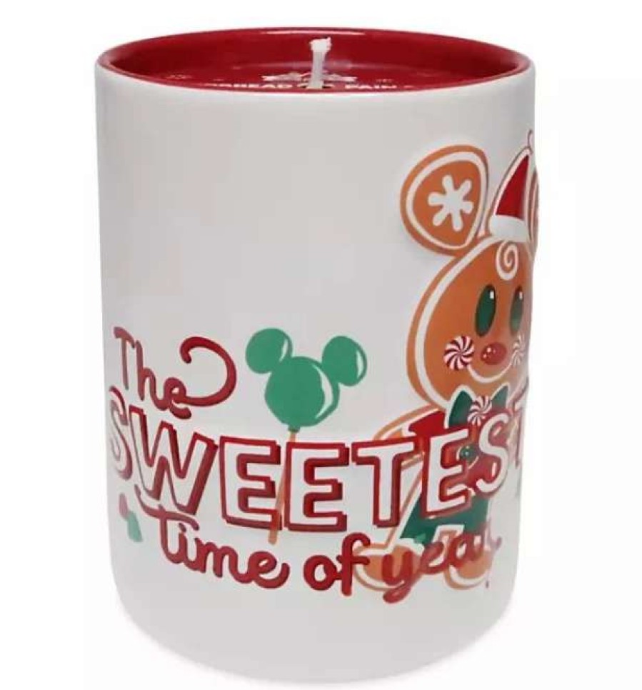 More Christmas Items * | Budget Deals Disney Holiday Candle Mickey Mouse Gingerbread Scented