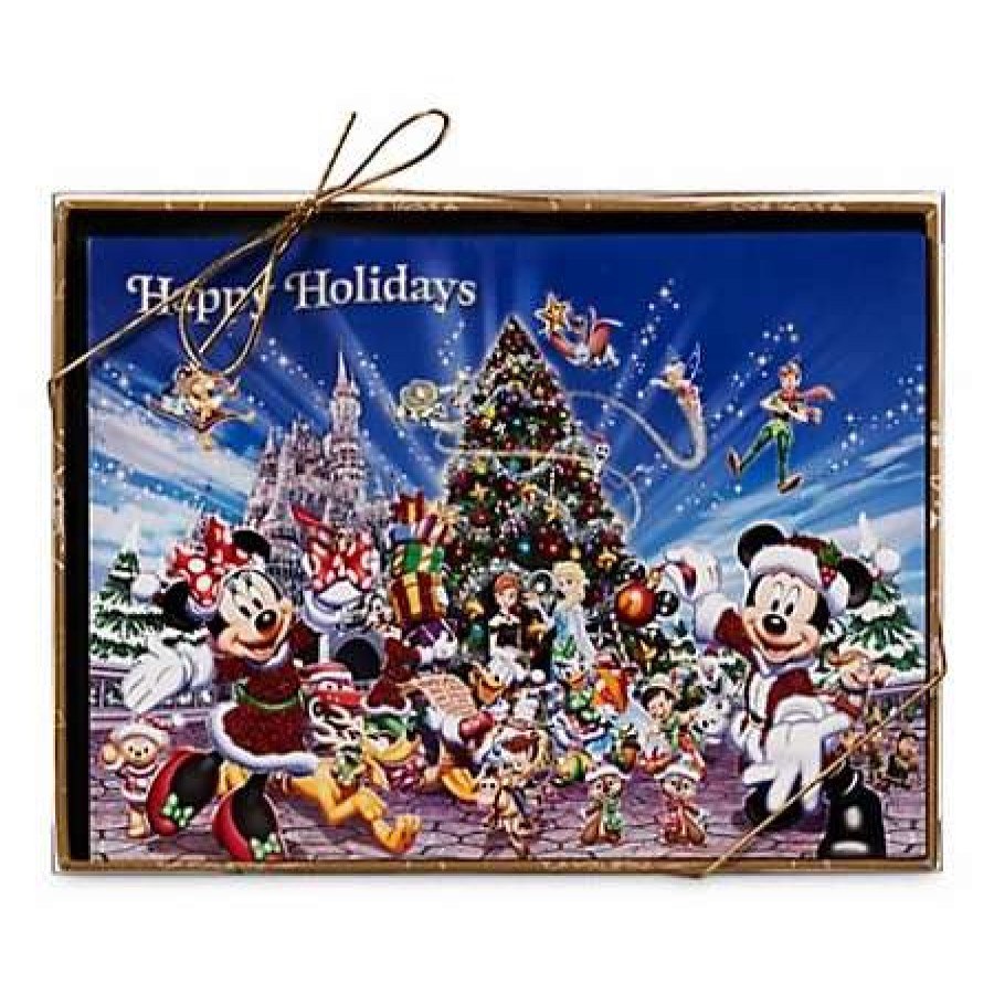 More Christmas Items * | Best Deal Discount Disney Holiday Card Set Santa Mickey Mouse And Friends