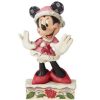 More Christmas Items * | Deals Outlet Disney Jim Shore Figure Minnie Christmas Personality