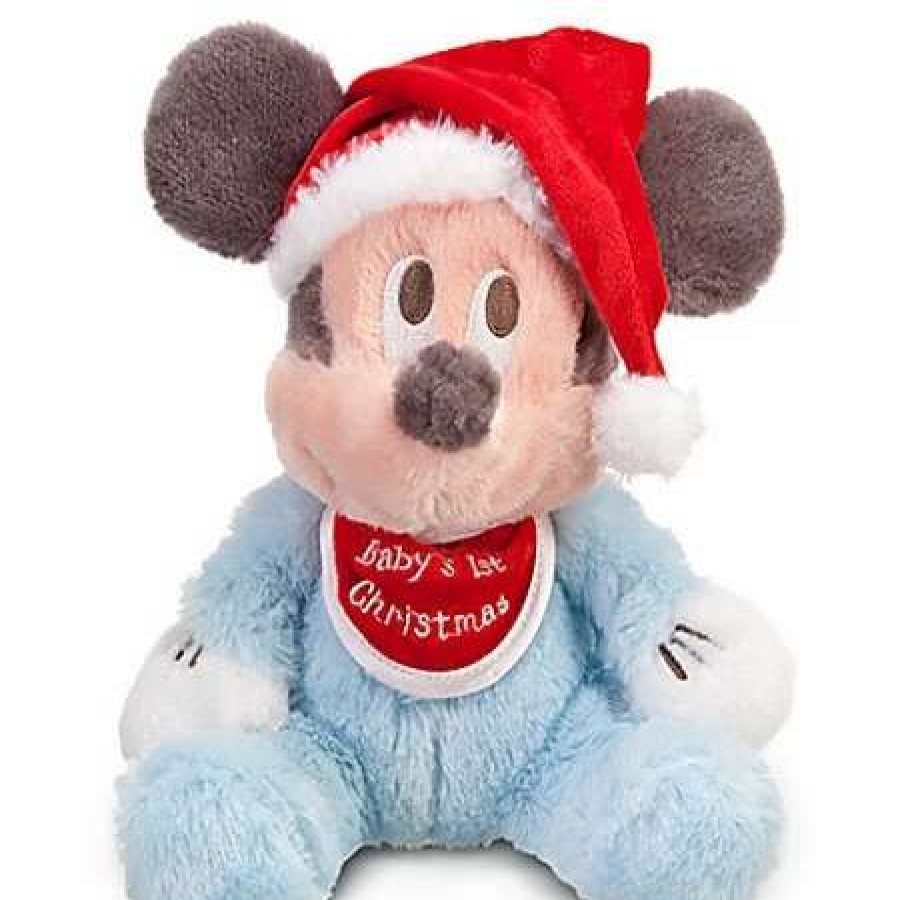 More Christmas Items * | Best Sale Buy Disney Christmas Plush Mickey Mouse Baby'S First Christmas