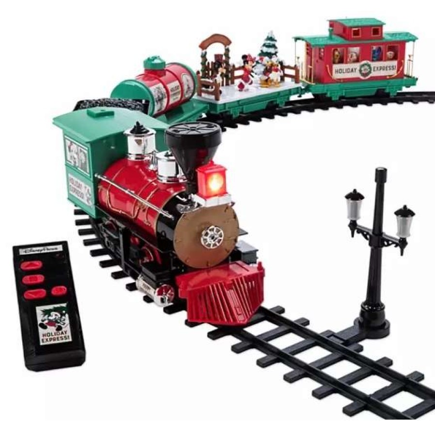 More Christmas Items * | Brand New Budget Disney Christmas Train Set Mickey Mouse And Friends Disney Parks