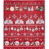 More Christmas Items * | Best Pirce Hot Sale Disney Throw Blanket Mickey Mouse Holiday Disney Parks