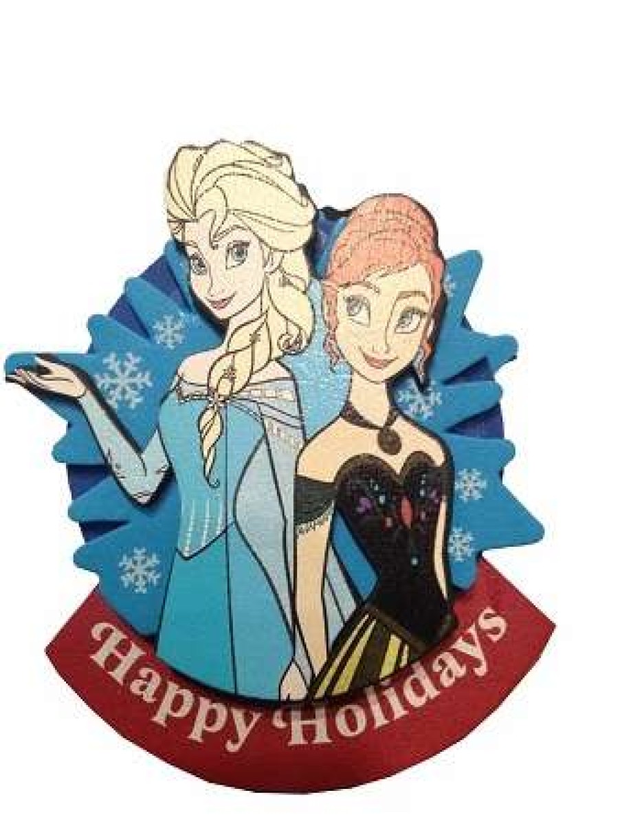 More Christmas Items * | Deals Coupon Disney Antenna Topper Happy Holidays Elsa And Anna