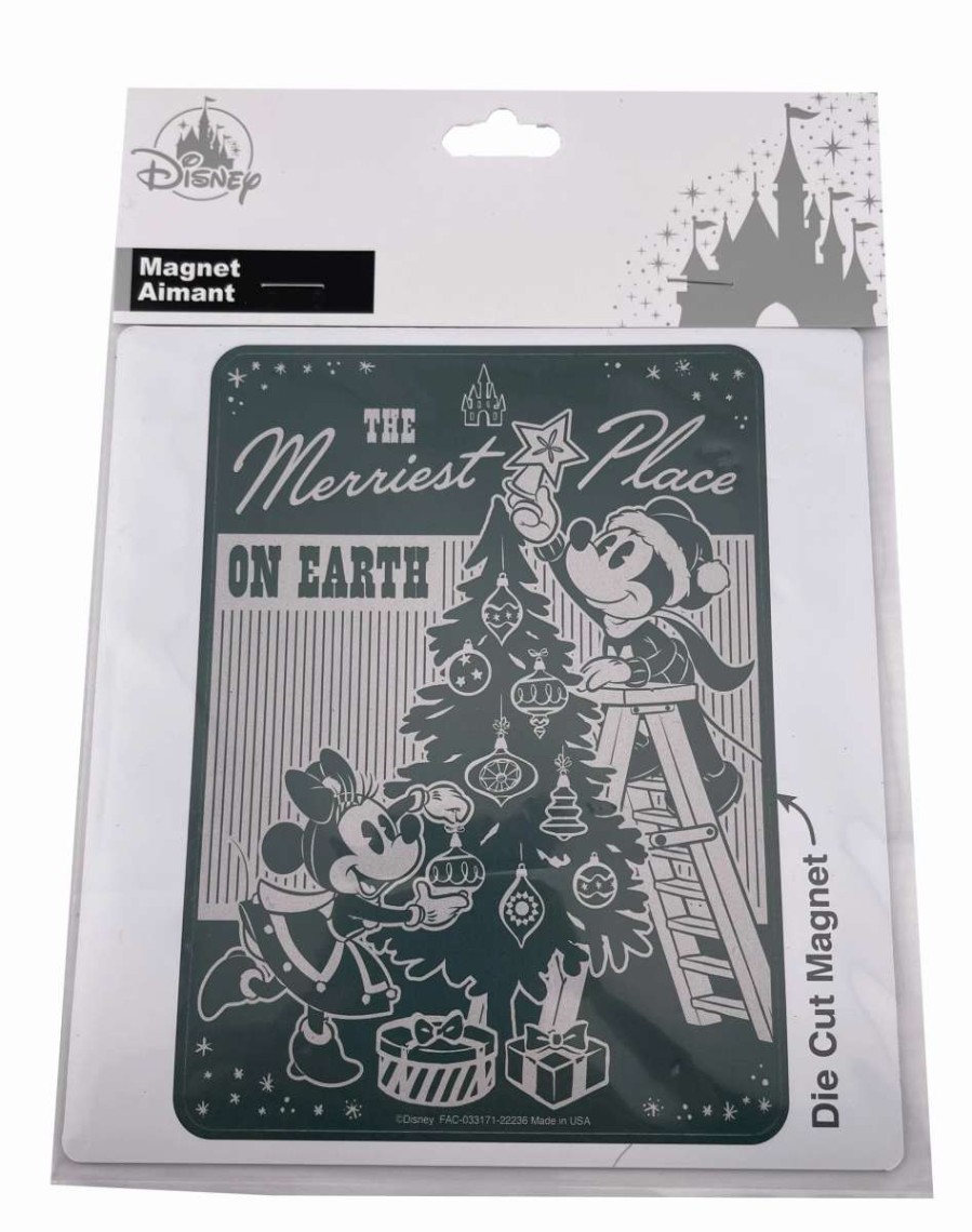 More Christmas Items * | Best Reviews Of Promo Disney Magnet Santa Mickey And Minnie Mouse Large