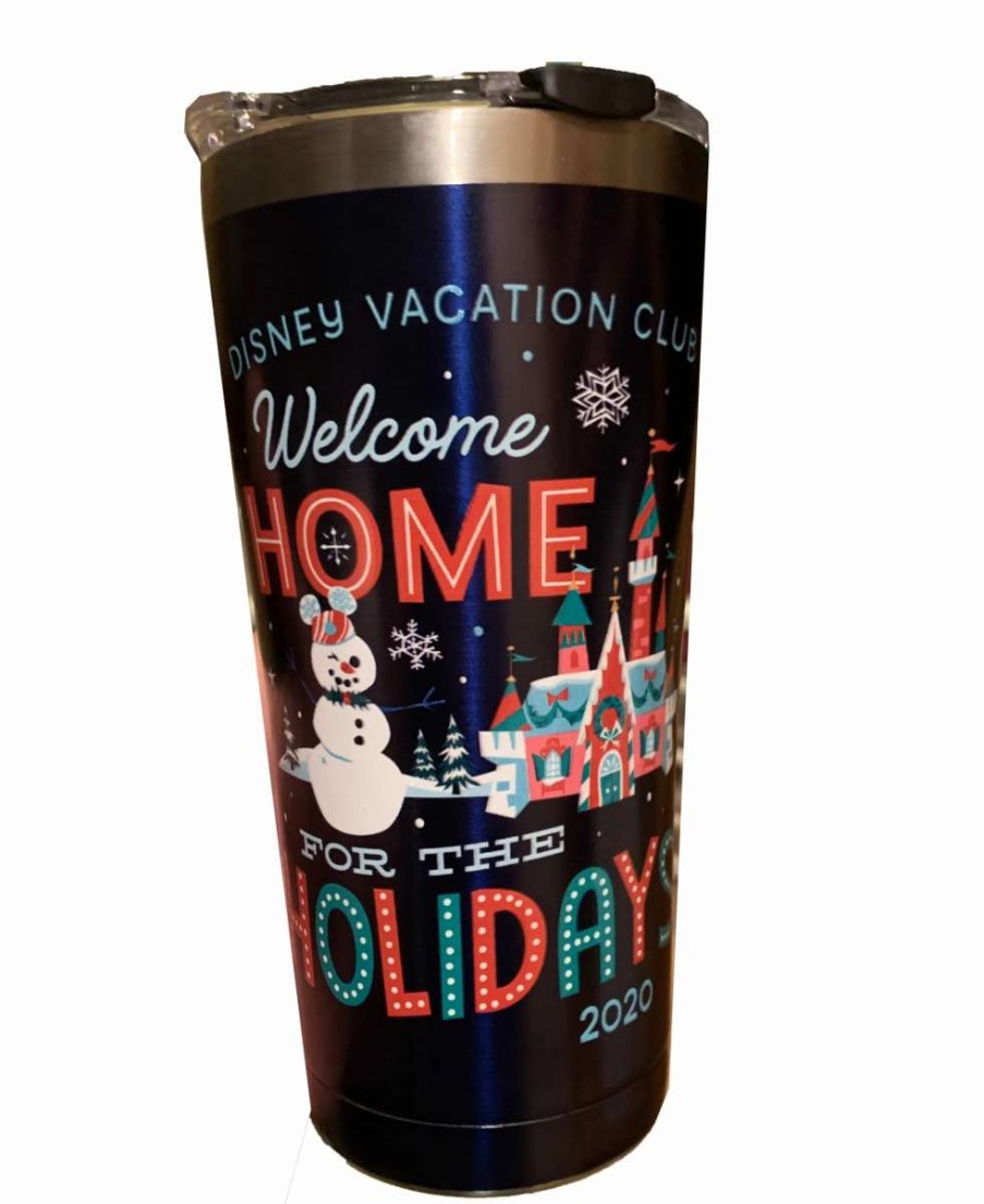 More Christmas Items * | Discount New Disney Tervis Travel Tumbler 2020 Holiday Disney Vacation Club